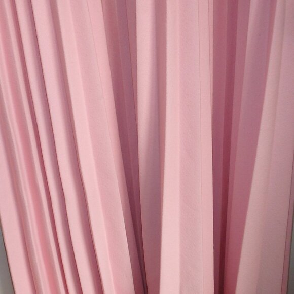 Pink Floral Chenille Wool Pleated Sunday Dress Set - Picture 6 of 8